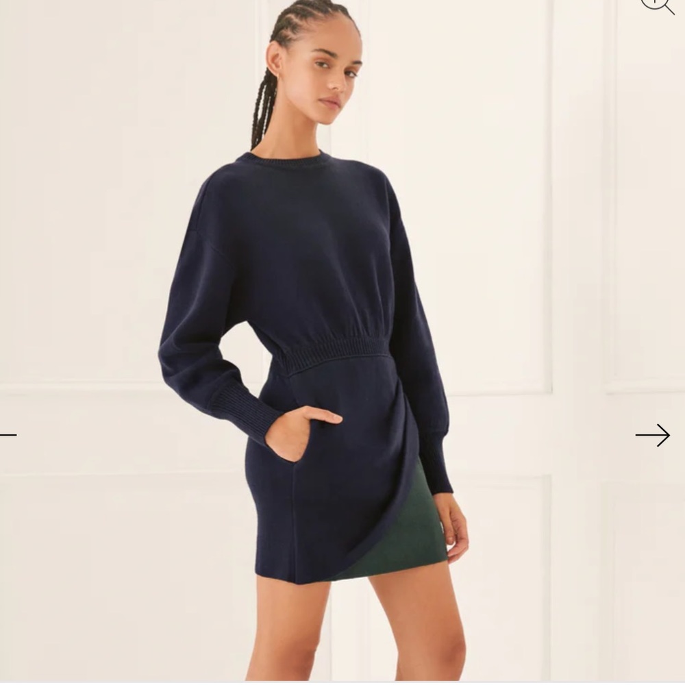 NWT Something Navy BiColor sweater dress